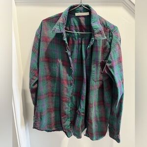 Mens MNML Plaid Flannel Shirt